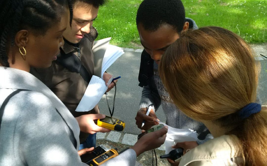 EAGLE students learn remote sensing field work